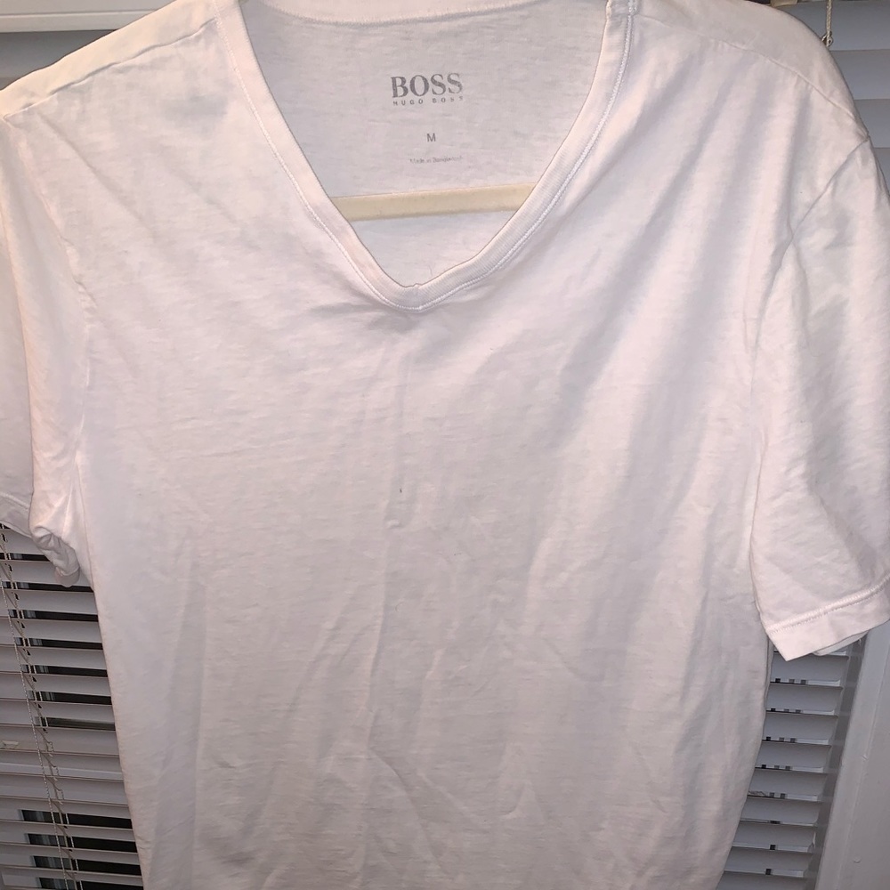 Hugo Boss White tshirt medium